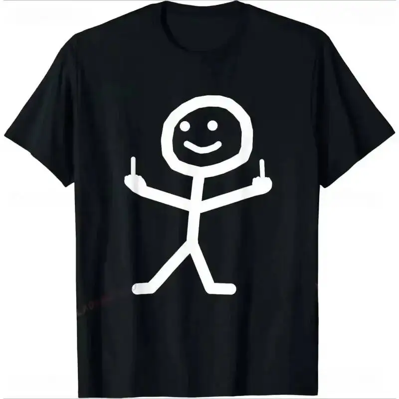 Middle Finger Funny Frenzy Print Women's T-Shirt Fashion Harajuku Street Cute Style Comfortable Woman Clothing 100% Cotton