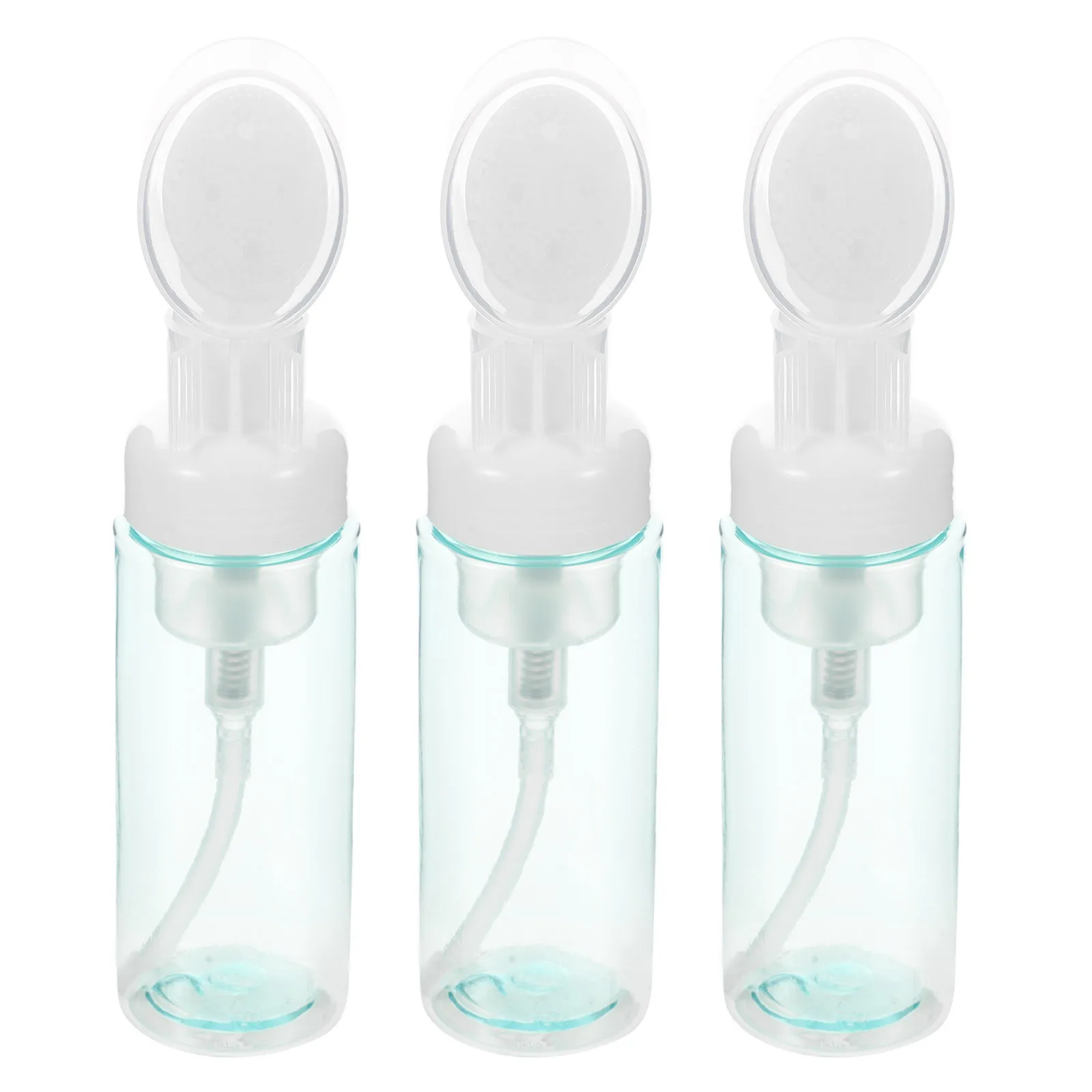 

3pcs Foaming Bottle Plastic Press Pump Dispenser For Body Wash Shampoo Travel Soap Storage Container Lightweight Durable Mousse