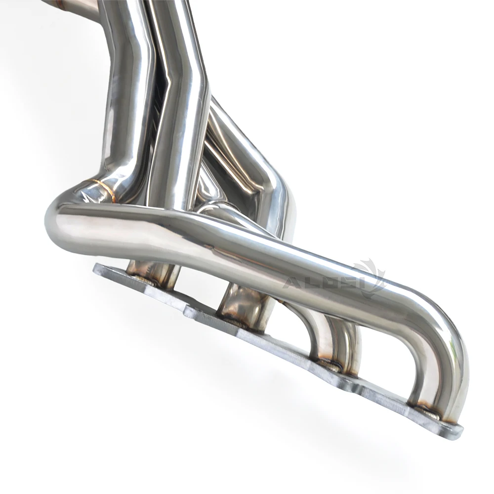 

Exhaust Header Manifold for Ford Mustang 5.0L 2015-2024 Stainless Steel Performance Muffler with heat shield with catalytic
