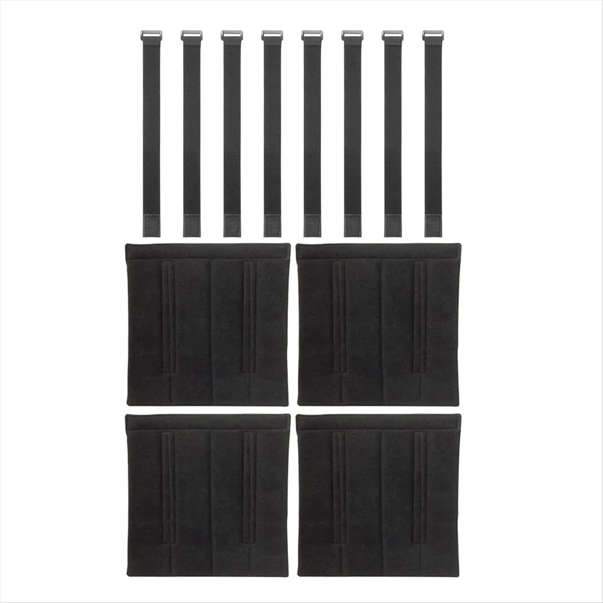 MALL 4 Pcs Bunk Bed Ladder Pads,with 8 Adjustable Hook & Loop Straps,Bunk Bed Ladder Cover,Ladder Step Pads Loft Bed