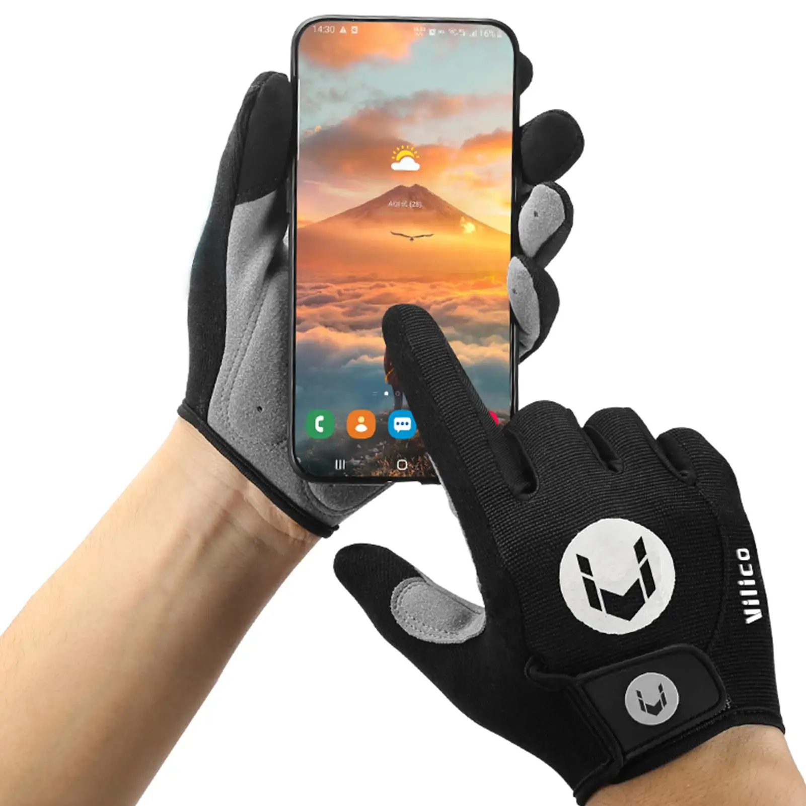 MTB Bike Gloves Anti-skid Sun-proof High Temperature Resistance Outdoor Cycling BicycleTouch Screen Gloves Bicycle Gloves