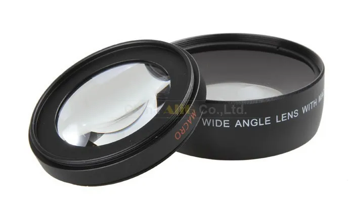 DSLR Camera Lens 0.45x Soft Fisheye Side Angle Macro Lens Filter for 60d 70d 600d 650d 700d 1200d 18-55mm 58mm Diameter Filter