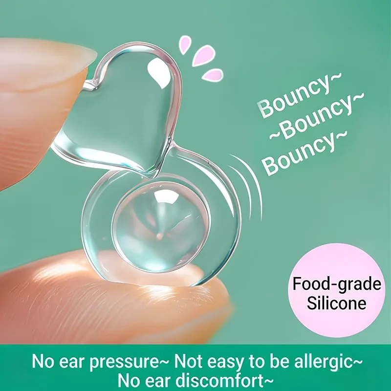 6pcs Silicone Ear Supports Earring Anti-Sag Stabilisers Food-Grade Silicone Earring Backs DIY Earring Accessories