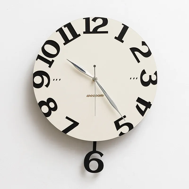 T*-Minimalist Modern Wall Watch Aesthetic Fashion Simple Design Silent Creative Wall Clocks Living Room Korean Duvar Home Decor