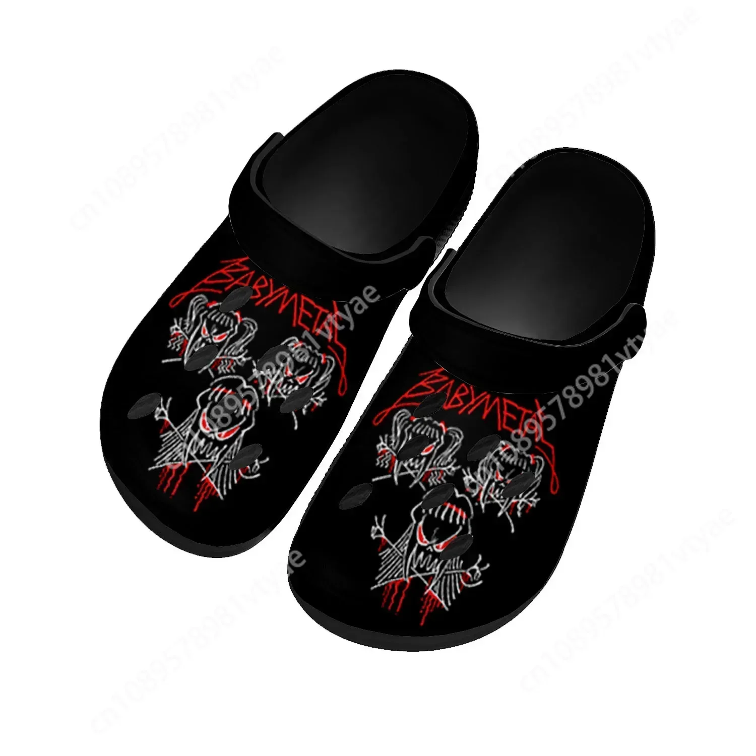 Babymetal Rock Band Pop Fashion Home Clogs Custom Water Shoes Mens Womens Teenager Shoes Clog Breathable Beach Hole Slippers