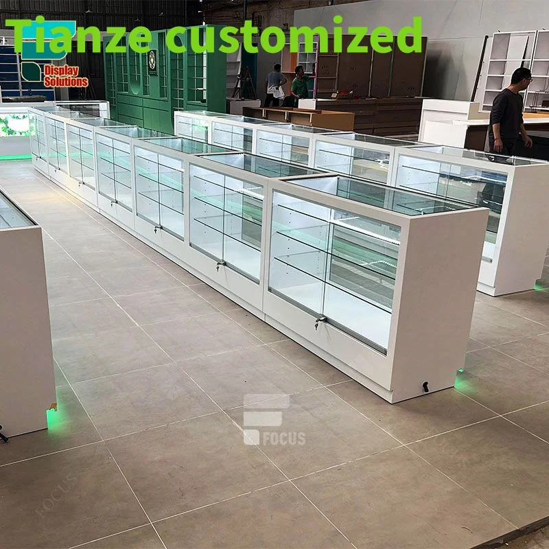 

(Customized) high end hookah wall display showcase glass cabinet supplier smoke store showcase smoke shop shelves