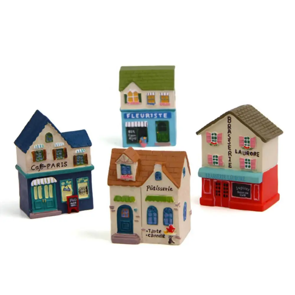 Decor Mini Model Ornament House Figurine Garden Micro Landscape Bonsai Desktop Decor