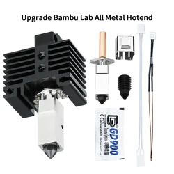 Upgrade 2.0 Hotend For Bambu Lab X1,X1-Carbon Combo Bimetal Heated Block CHT Hard Steel Nozzle Thermistor Bambulabs P1P P1S