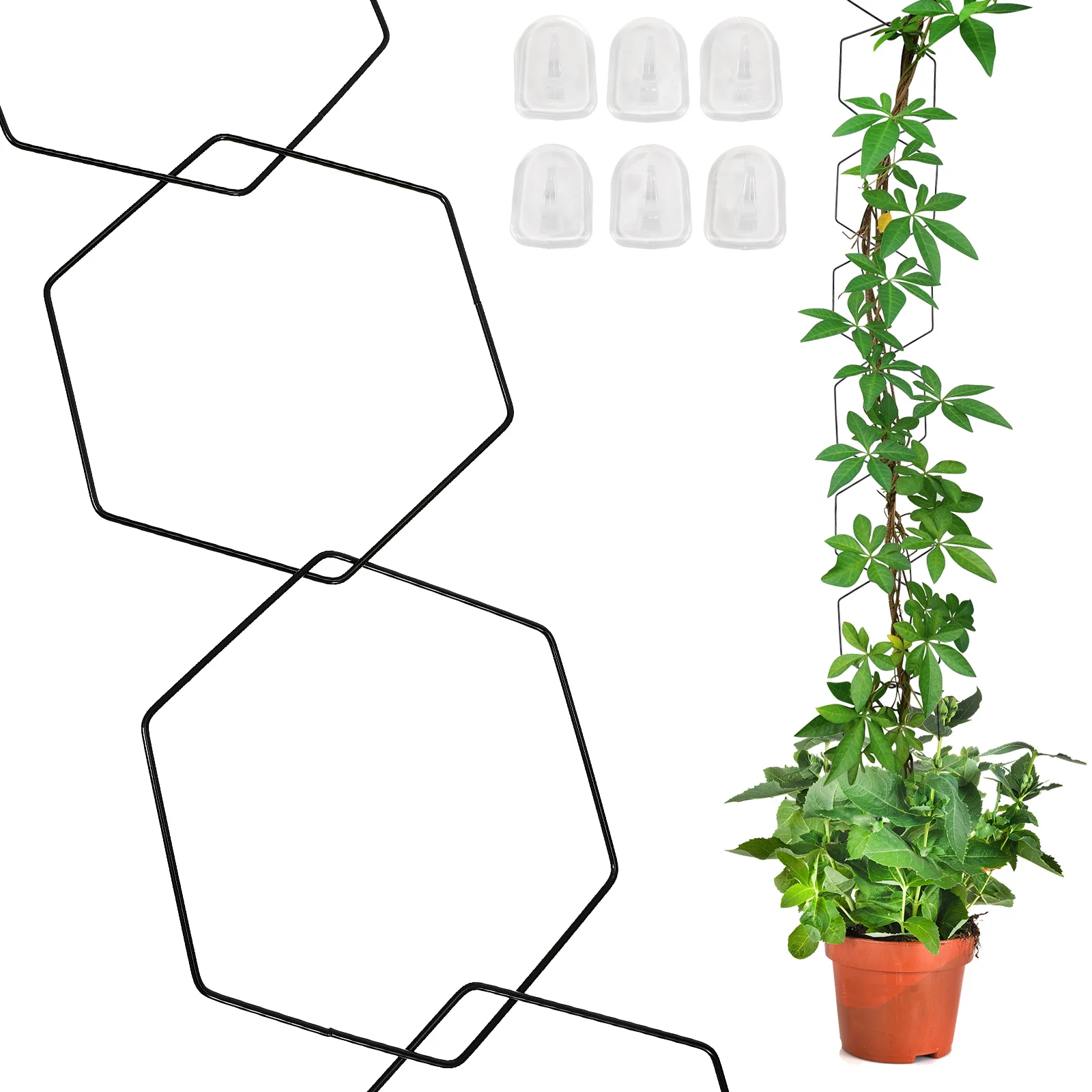 

Vine Wall Lattice for Indoor Circle Trellis Climbing Plants Chain Climber Supports to