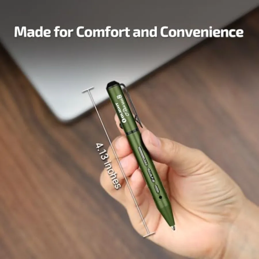 قلم حبر جاف OLIGHT O'Pen Mini 2 مزدوج الوظائف مع عبوة EDC قابلة للاستبدال وطرف قلم رصاص للكتابة السلسة المثالية
