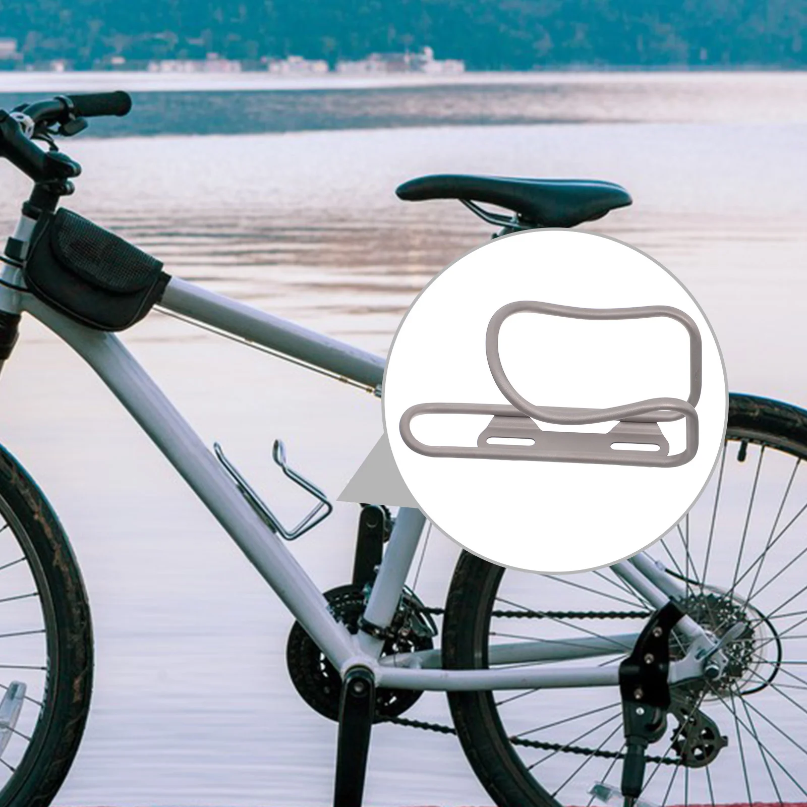 Bicycle Water Bottle Cage Titanium Alloy Lightweight Mountain Bike Cup Holder Secure Touring Cycling Outdoor