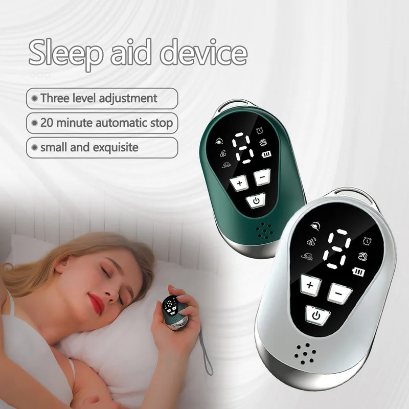 Music Handheld Sleep Aid Device Pulse Stimulation Therapy Anxiety Sleep Nerves Insomnia Soothe Device Help Sleep Instrument