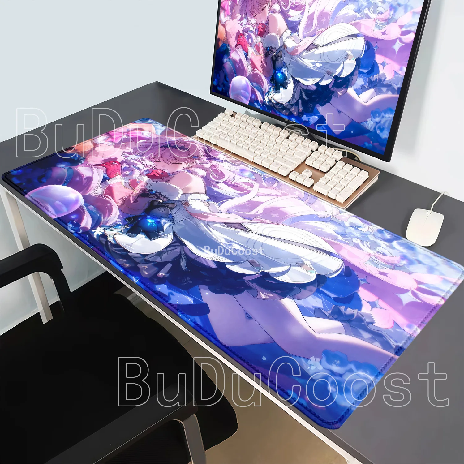 HD Printing Denia Wuthering Waves Kawaii Anime Girl Gaming Mousepad Computer Esports Keyboard Mouse Pad Office 40x90cm Desk Mat