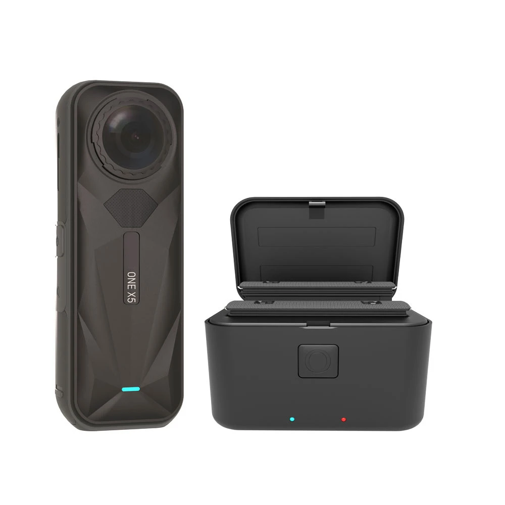 Dual Charger For Insta360 X5 Compact Efficient Dual Charging Charger Battery Holder Camera Charger Accessories