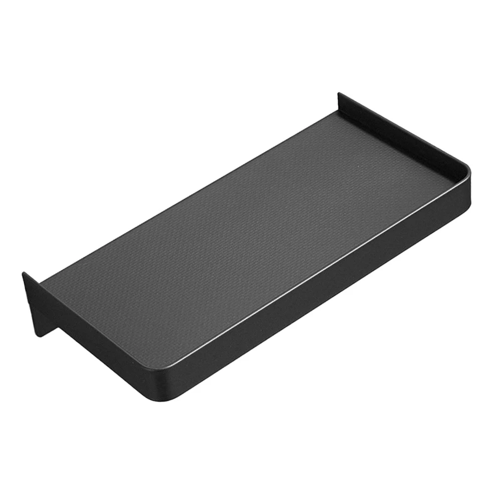 Stainless Steel Bathroom Shelf Wall Mounted with Phone Holder and Shower Basket for Streamlined Bathroom Layout