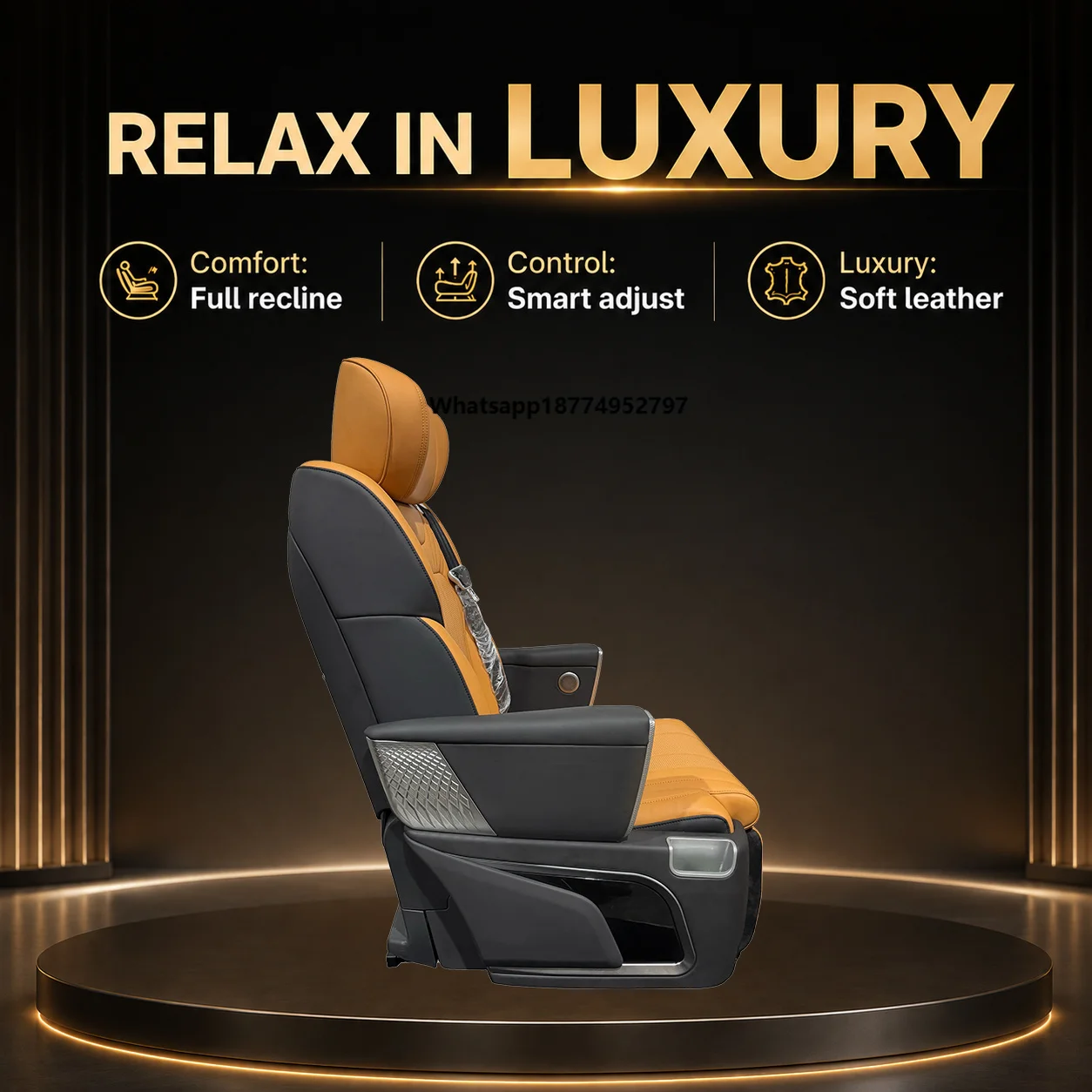 Trendsetting Luxury Ergonomic Memory Foam Heated Ventilation Car VIP Seat for Medium MPV  Sienna  GL8 M8