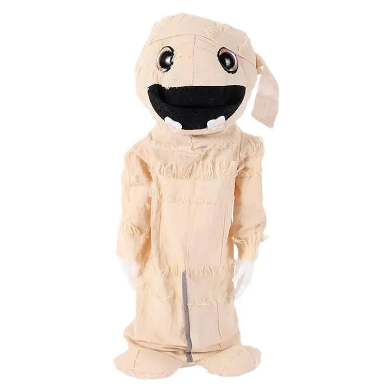 Halloween Mummy Decor Horror Halloween Decor Mummy Figure Model Creepy Halloween Mummy Doll con suono per la stanza