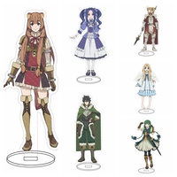 Anime The Rising os the Shield Hero Naofumi Iwatani Raphtalia Filolial Ver Acrylic HD Figure keychain Pendant Sign KeyRing  Gift
