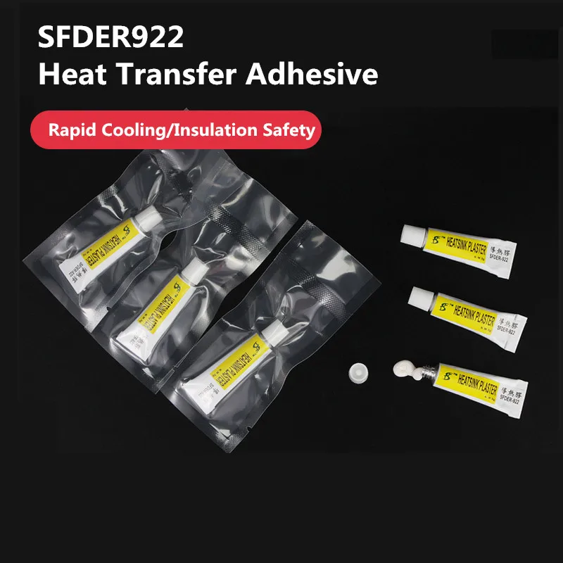 SFDER 922 Heatsink Plaster Heat Conduction Paste Strong Adhesive Compound Glue GPU CPU Silicone Grease Adhesive Cooling Paste