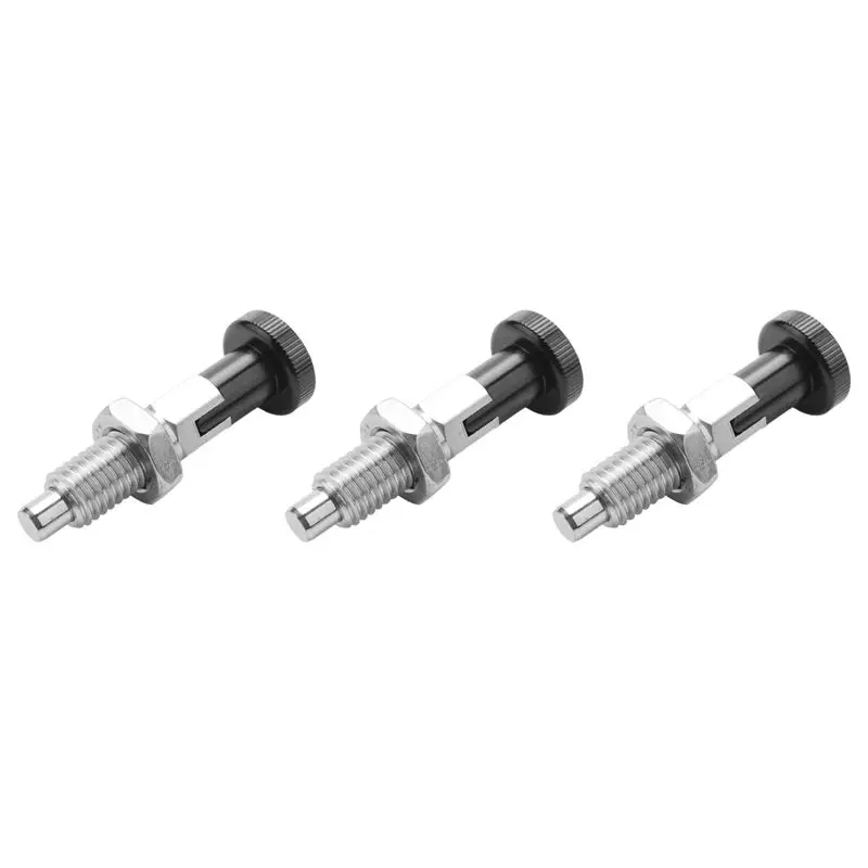 BAAG-3X M10 Stainless Steel Self Locking Index Plunger Pin With Self Locking Function For Dividing Head