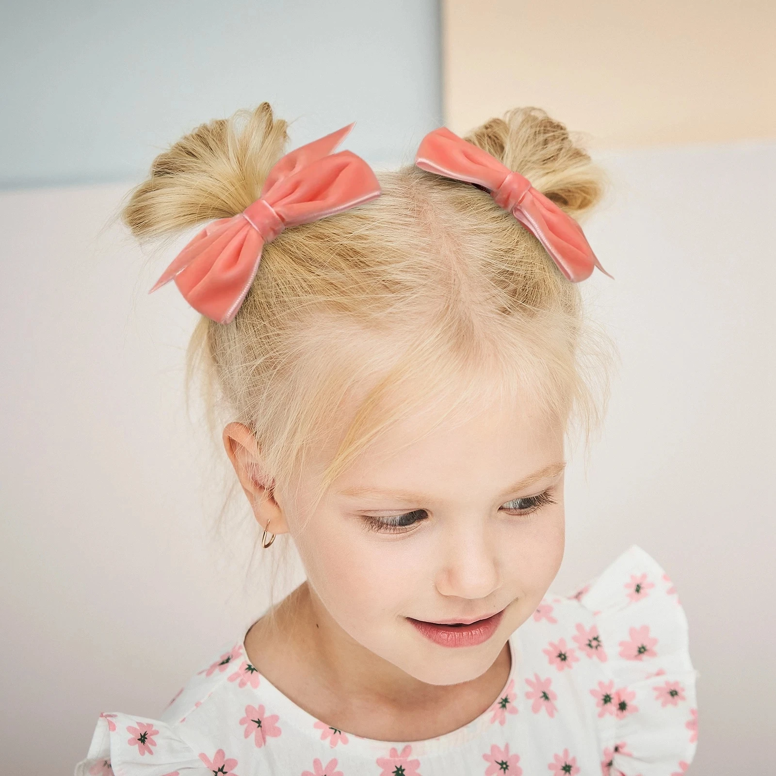 1 Piece Velvet Soft Bowknot Hairpins Girls Cute Handmade Headwear Solid Color Elegant Haircliips Children Hair Accessories Gifts