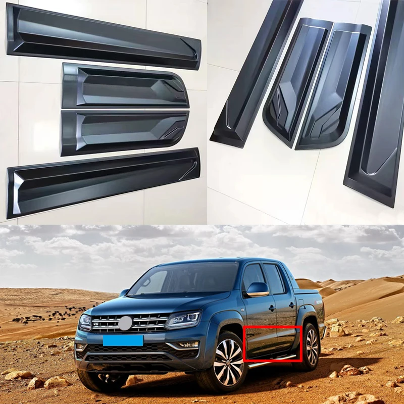 Car Body Anti-Scratch Collision Strip Door Side Edge Guard Decorative For VW Amarok 2015 2016 2017-2020 Protection Sticker Strip