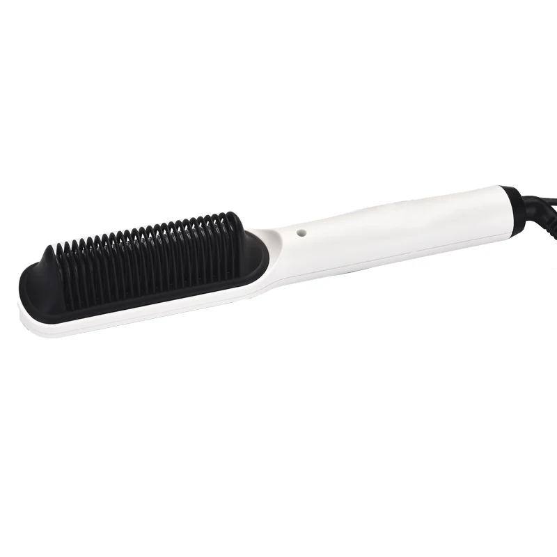 VOAUN V- 323 Styling Comb, 2 in 1 Hair Straightener Brush and Curler,Electric Heated Straightening Comb