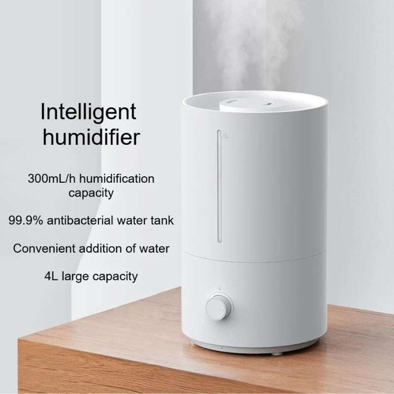 

Large Capacity 4L Intelligent Home Silent Humidifier Use Low-noise Silver Ion Antibacterial Humidifier for Bedrooms and Offices