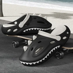 Shark Slippers Clog Men Slides Clapper Cloud Platform Summer Beach Indoor Eva Sandals Flat Woman Ladies Non Slip Shoes Female