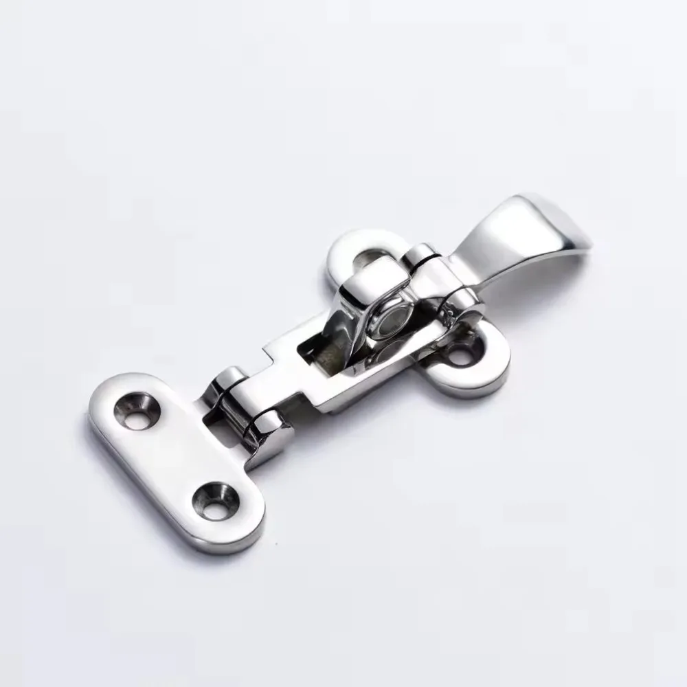 High Quality 316 Stainless Steel Down Clamp Latches Anti-Rattle Durable Boat Hasp Marine Lock Hardware For Yacht Accessories