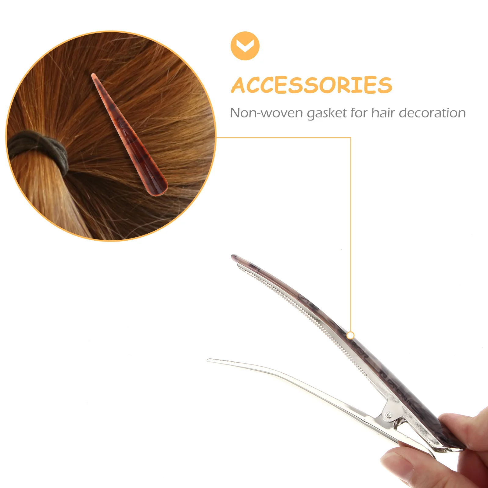 

2Pcs Professional Duckbill Hair Clips for Hair Dye and Salon Use Easy Attachment No Crimping Damage Dye Clips