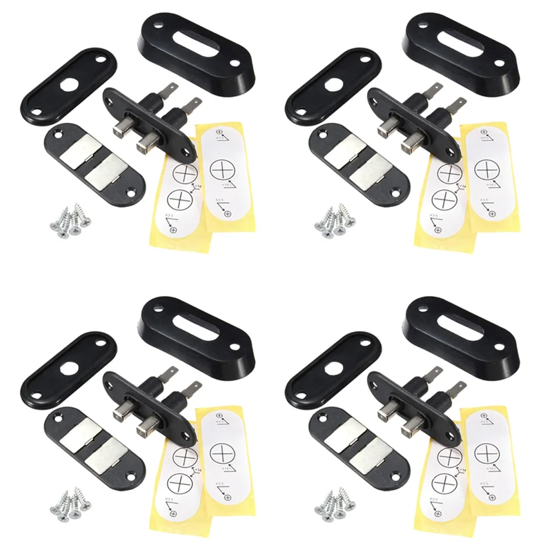 4X Black Sliding Door Contact Switch for Car Van Alarm Central Locking for VW T4 FORD