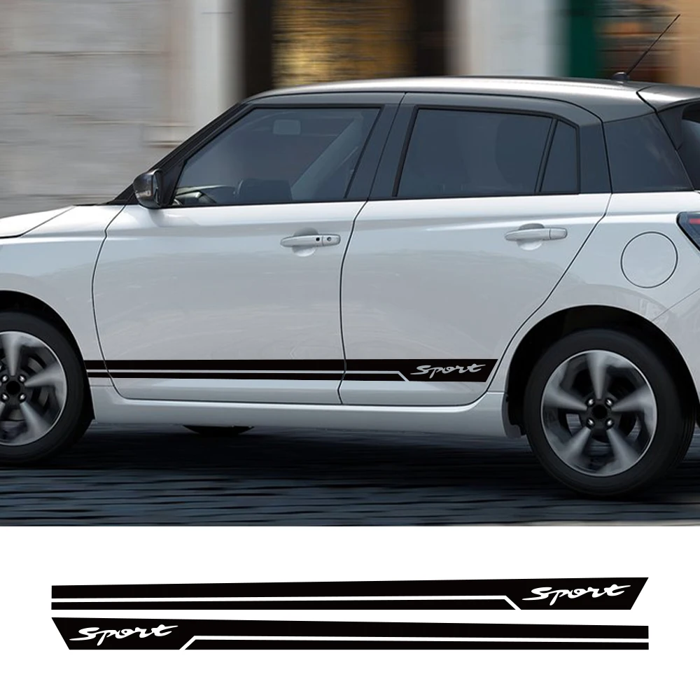For Suzuki Swift Car Sticker Door Side Wrapping Decals Kit Waterproof Wrap Vinyl Film PVC Decals Auto Styling Car Accessories