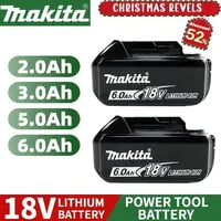 Original 18v Makita 6Ah/5Ah/3Ah for Makita 18V Battery BL1830B BL1850B BL1850 BL1840 BL1860 BL1815 Replacement Lithium Battery