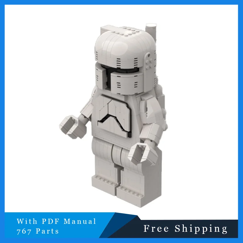 

767 PCS Star Battle Series White Up-Scaled Figure Building Blocks Bricks Model Children Creative DIY Assembly Display Toy Gift