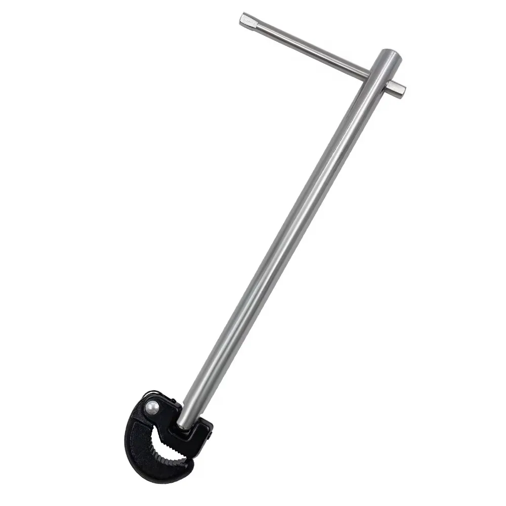 

11 Inch Basin Wrench 180 Degree Rotating Carbon Steel Tap Nut Spanner Heavy Duty Adjustable Jaw 3/8 To 1-1/4