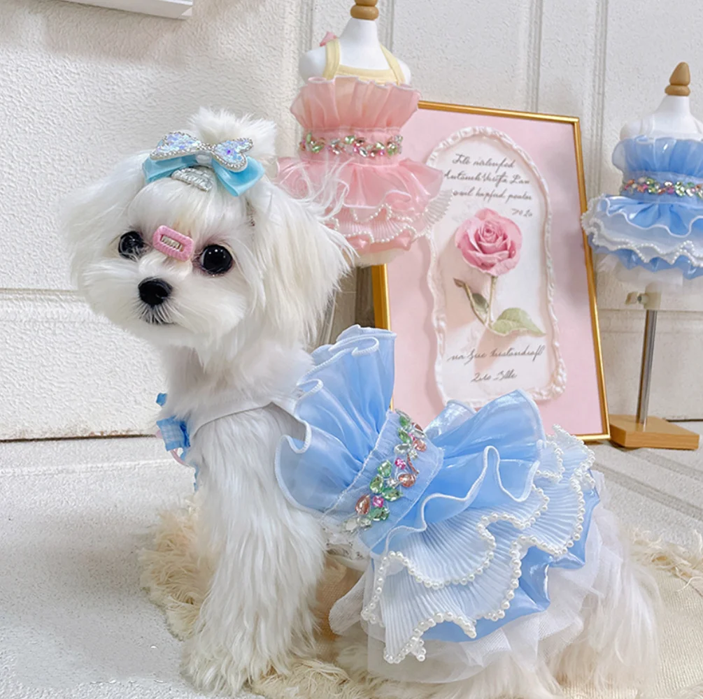 

Lolita Lace Petticoat Featuring Little Dog Princess Puppy Maltese Teddy Pomeranian Chihuahua Dress