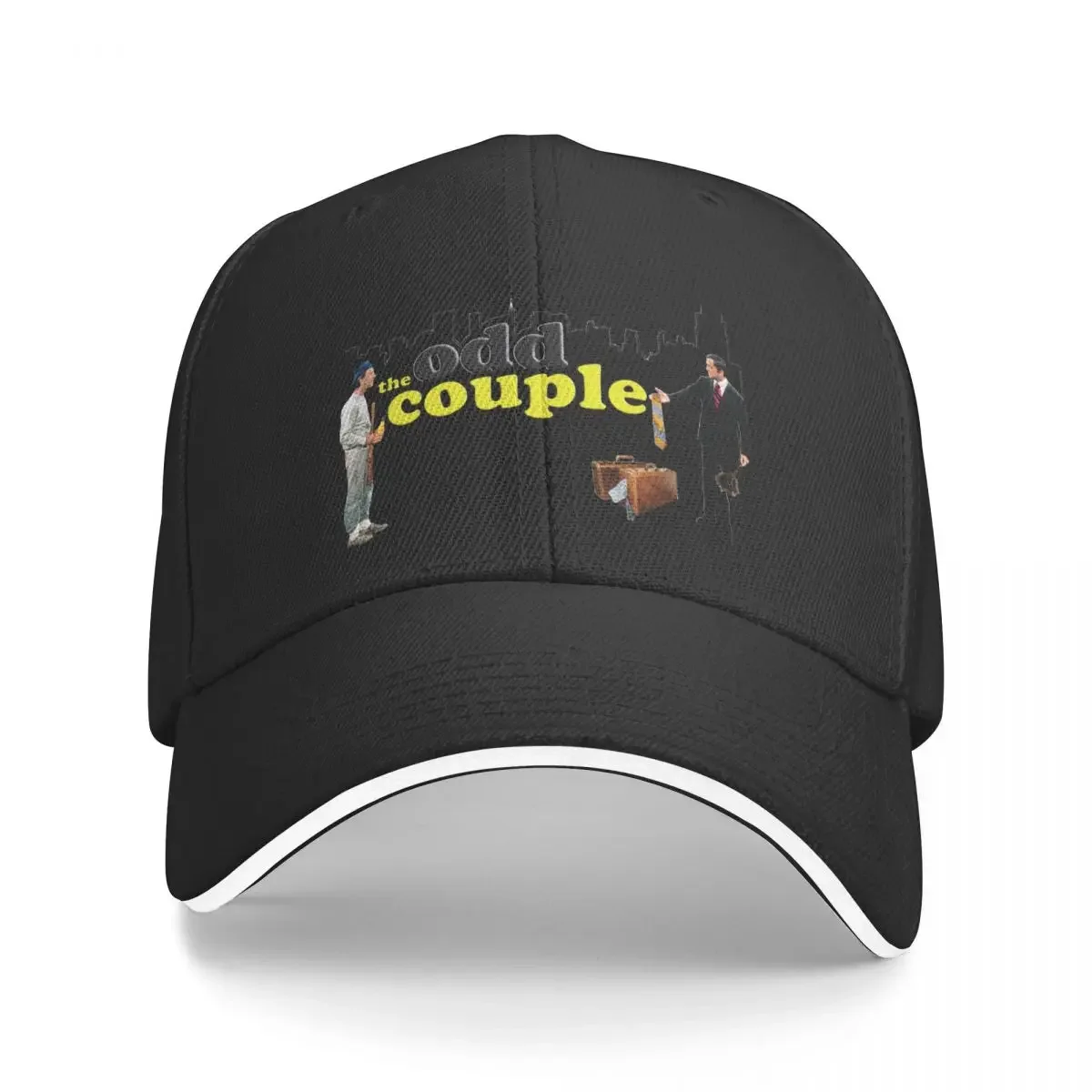 Retro Throwback The Odd Couple Felix and Oscar Skyline Tribute Baseball Cap Vintage Custom Cap Caps Women Men'S