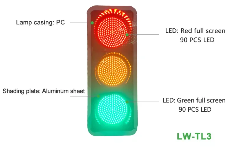 تومينج السهم الأصفر إشارة المرور 3 وحدات السهم Led إشارة المرور 3 حزمة 400 مللي متر السهم الأحمر إشارة المرور ضوء وحدة