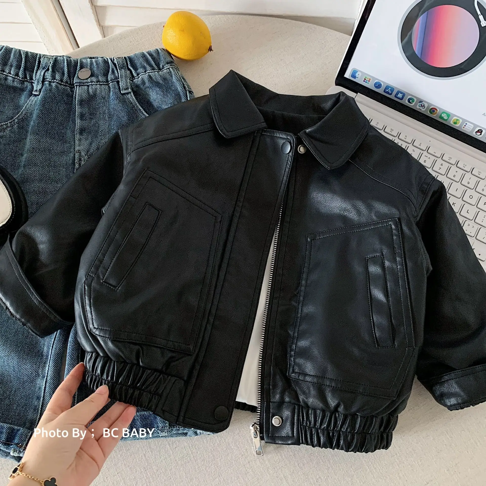 Jacket Winter Clothing - Coat Boys' Leather Jacket Winter New