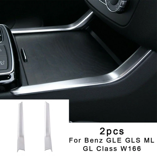 Imagen 1 del producto Soporte para vasos de consola de ajuste personalizado, cubierta a rayas embellecedora para Mercedes ML GLE clase W166 W292 X166, alta confiabilidad