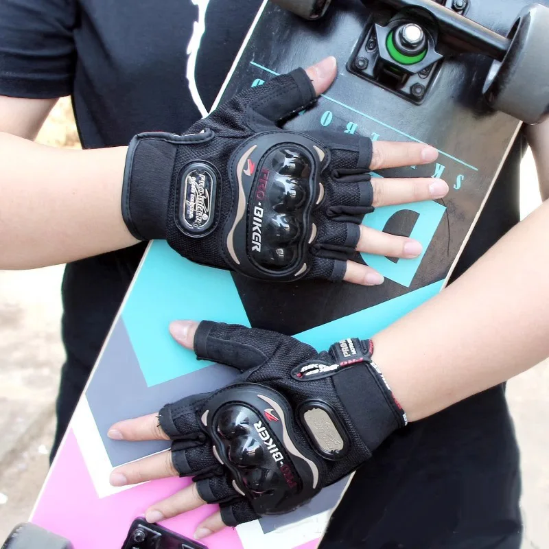 

Summer Men's Electric vehicle gloves Lightweight and affordable ice skating and skateboard riding gloves