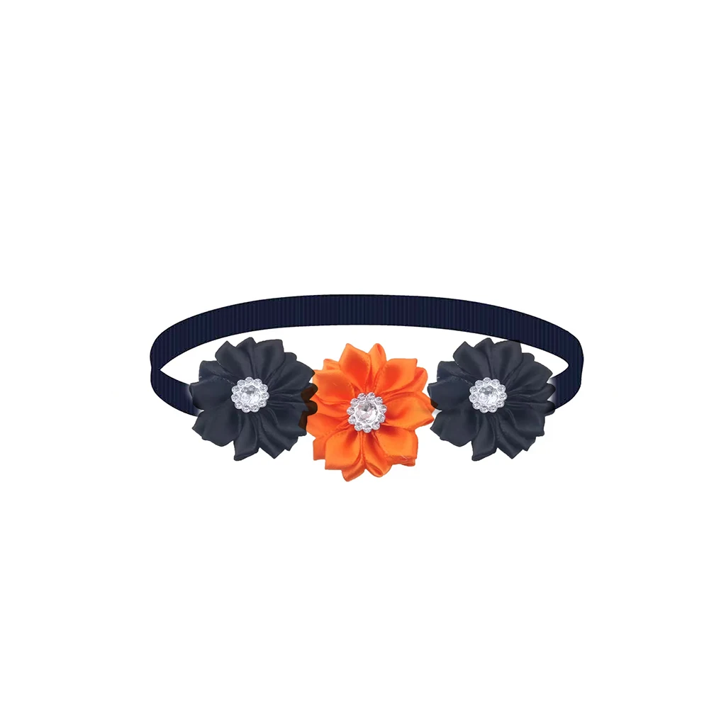 30/50 Stück Halloween-Blumen-Hundeschleifen, handgefertigte Welpenhalsketten, verstellbare Hundeschleifen und Halsbänder, modische Haustierprodukte für Hunde – Detail 10