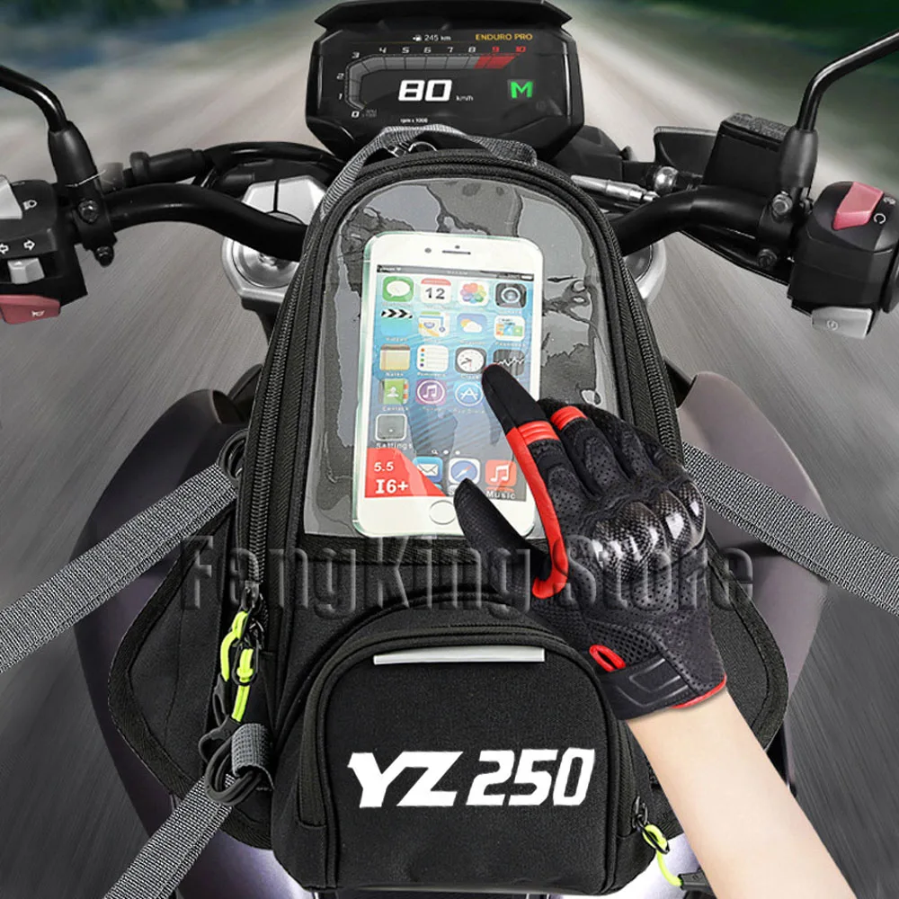 For YAMAHA YZ 250 YZ250 YZ250F YZ250X YZ250FX Motorcycle Magnetic Bag Riding Bag Navigation Fuel Tank Bag Large Screen