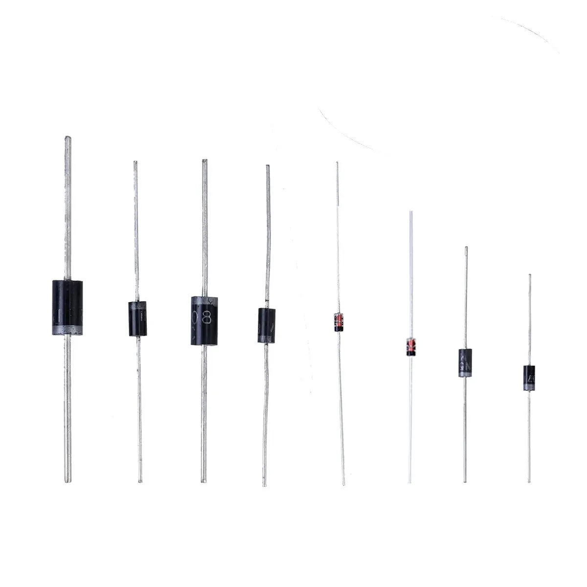 100Pcs Diode Assorted Kit 8 Models Tape Packaging Anti-Static Bridge Rectifier Diodes for DIY Repair Maintenance 1n4148 1n4007