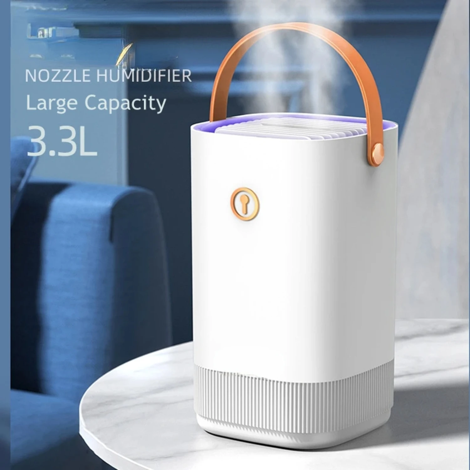 

Household Air Humidifier 3300ML Double Nozzle Cool Diffuser Coloful Light Heavy Fog Ultrasonic USB Humidificador