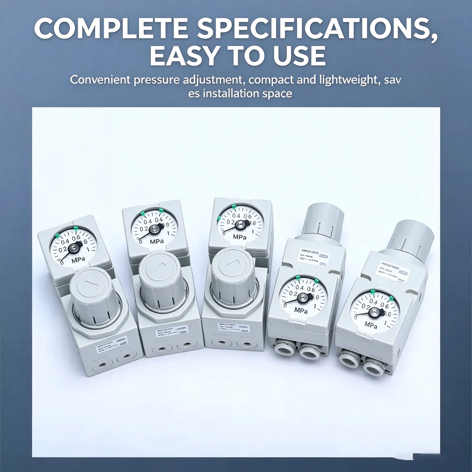 Miniature Pressure Regulating Valve ARM10-10F2 Pneumatic Small Assembly Compact Size for Precision Pressure Control