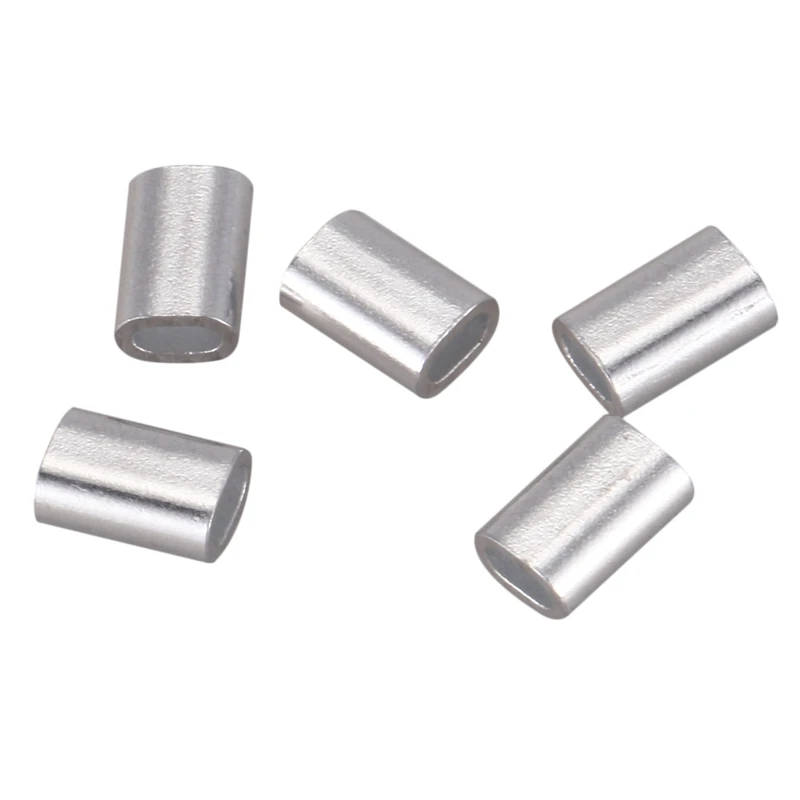 M1.5 Staalkabel Aluminium Ferrule Kabelbinders Krimp Draad Chuck Aluminium Jas 400 Stuks