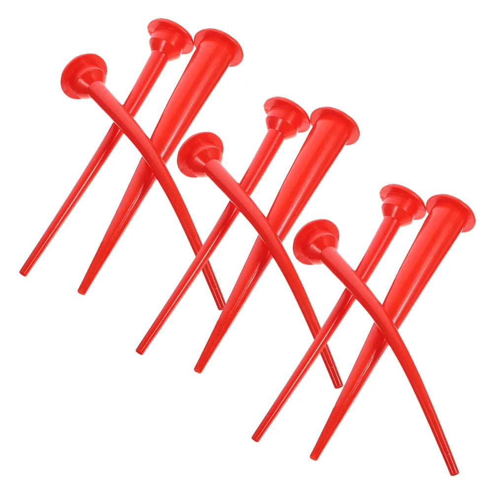 

9PCS Glass Rubber Nozzle Set Extended Soft Tip Weatherresistant Cap Pointed Red Finishing Tool Cone Sealer Applicator