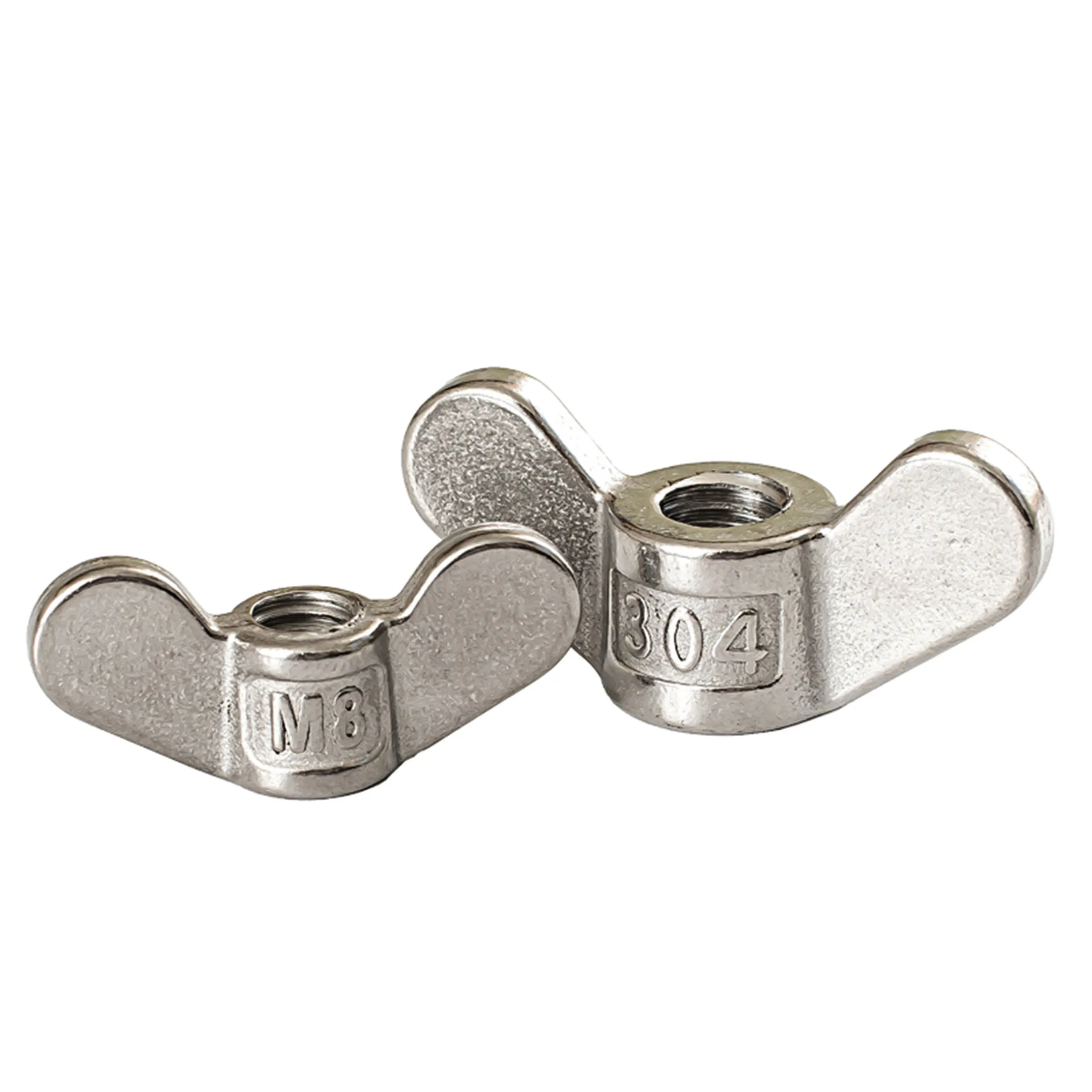 فراشة الجناح المكسرات M4 M5 M6 M8 M10 M12-M24 304 الفولاذ المقاوم للصدأ الجناح المكسرات مخلب الجوز كبير الأذن اليد تشديد الجوز #4